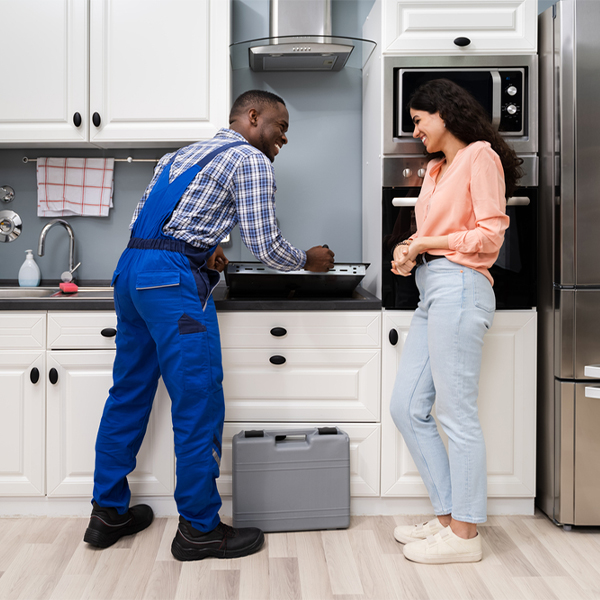 can you provide an estimate for cooktop repair before beginning any work in Lazy Y U